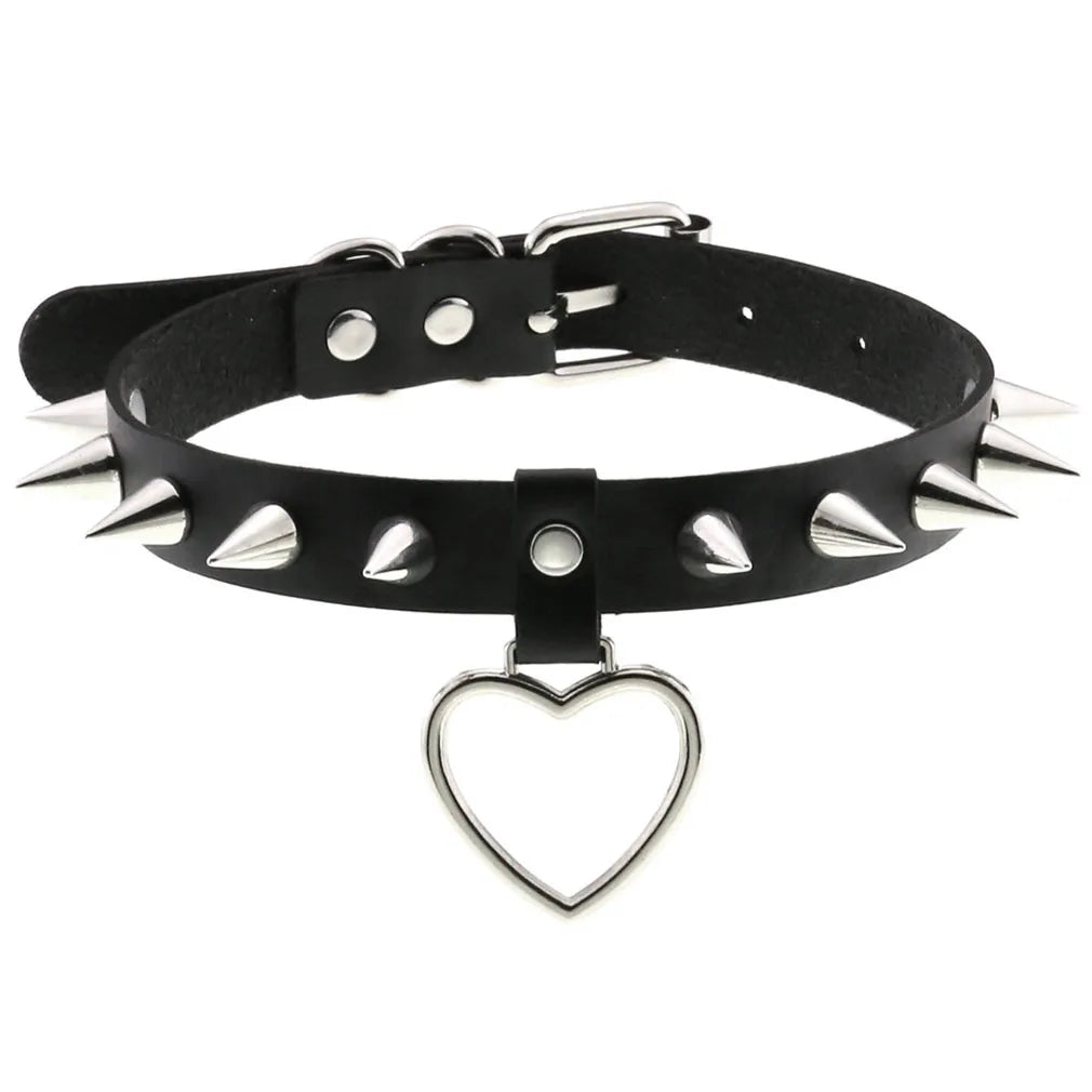 BDSM Different Styles Fashion Punk Men's Torques Necklace Gothic PU Leather Choker Collar Necklace Women's Body Chain