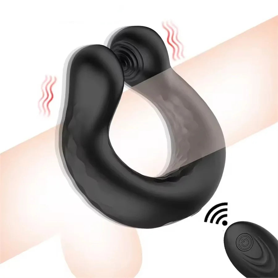 Wireless Remote Vibrating Penis Ring, Cock Ring Vibrator, Delay Ejaculation Cockring, Male Masturbator, Sex Toys For Men Gay 18+
