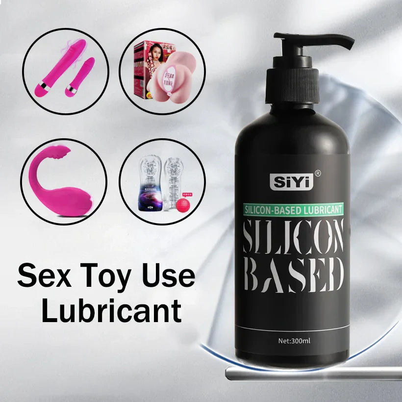 120ml/300ml Silicone-Based Lube with Press Pump. Long-Lasting Stringy Anal Lubricant Suitable for Bathroom and Underwater Use