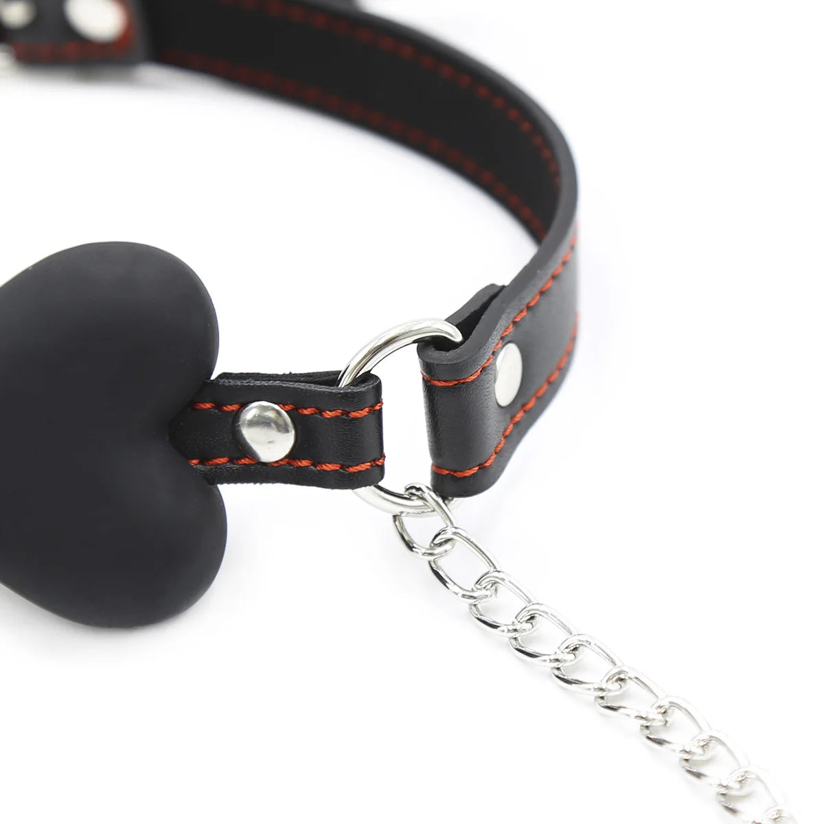 SM Sexy Leather Mouth Plug and Nipple Clamps. Silicone Dog Bone for BDSM. SM Bondage Game for Couples Enhance Sex Pleasure