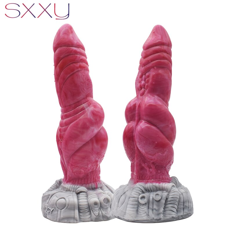 SXXY Sharp Monster Dildo with Big Knot for Women's Vagina, Masturbator, Anus Stimulator, Adult Anal Toys, Stimulation Sex Massager