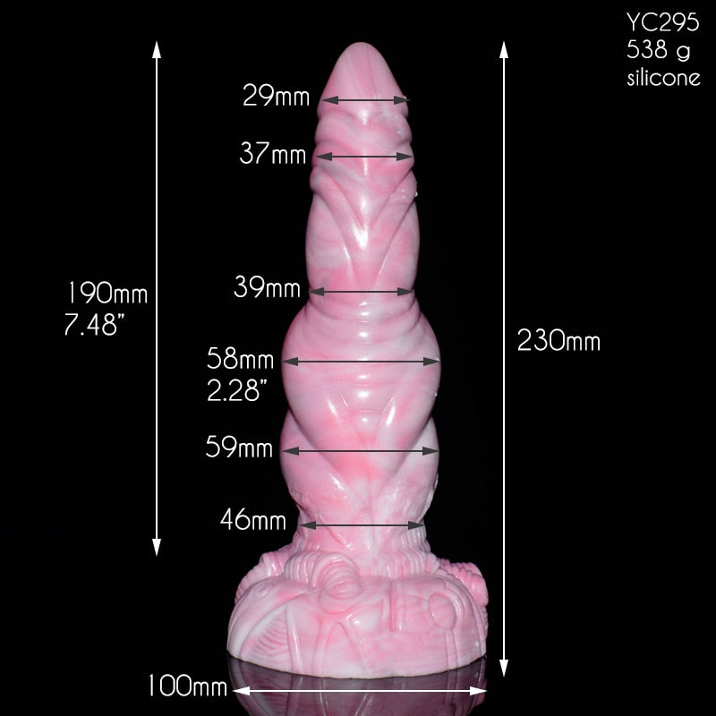 SXXY Sharp Monster Dildo with Big Knot for Women's Vagina, Masturbator, Anus Stimulator, Adult Anal Toys, Stimulation Sex Massager