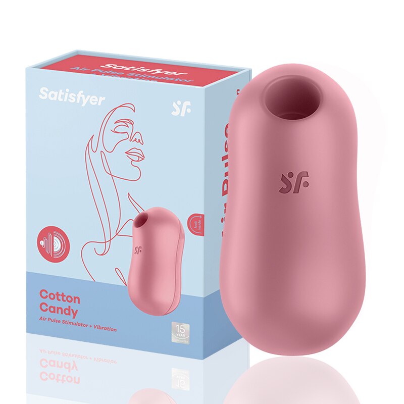 Satisfyer Gulali 2-in-1 Vibration Clitoris Stimulator Charge Nipple Sucker Portable Mini Vibrator Sex Toy for Women