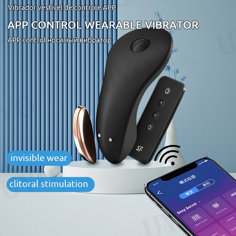 Satisfyer Little Secret App-Controlled Wearable Magnetic Vibrator Remote Control Clitoral Stimulator Couple Vibrators for Women UYO