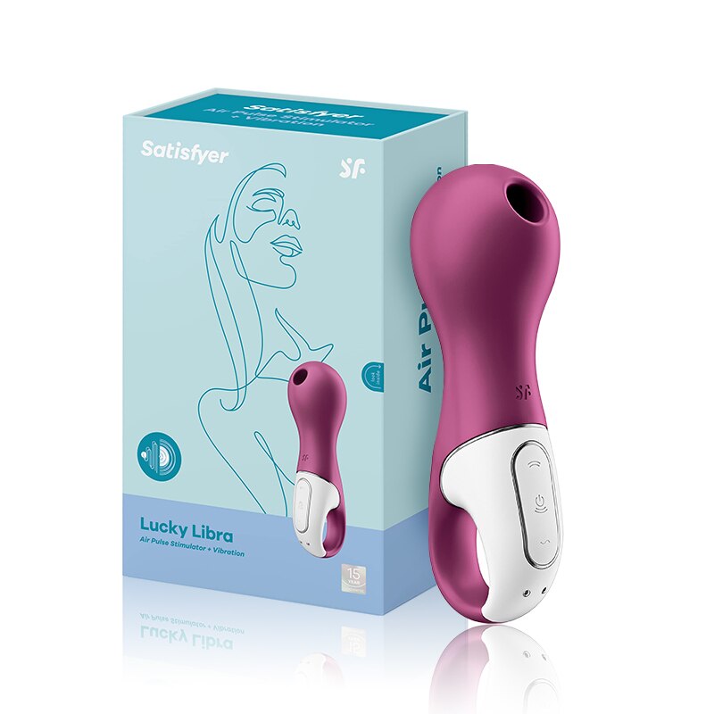 Satisfyer Lucky Libra Clitoris Stimulator Rechargeable Vibrators for Women Clitoris Sucker Silicone Ring Nipple Sucker Toy