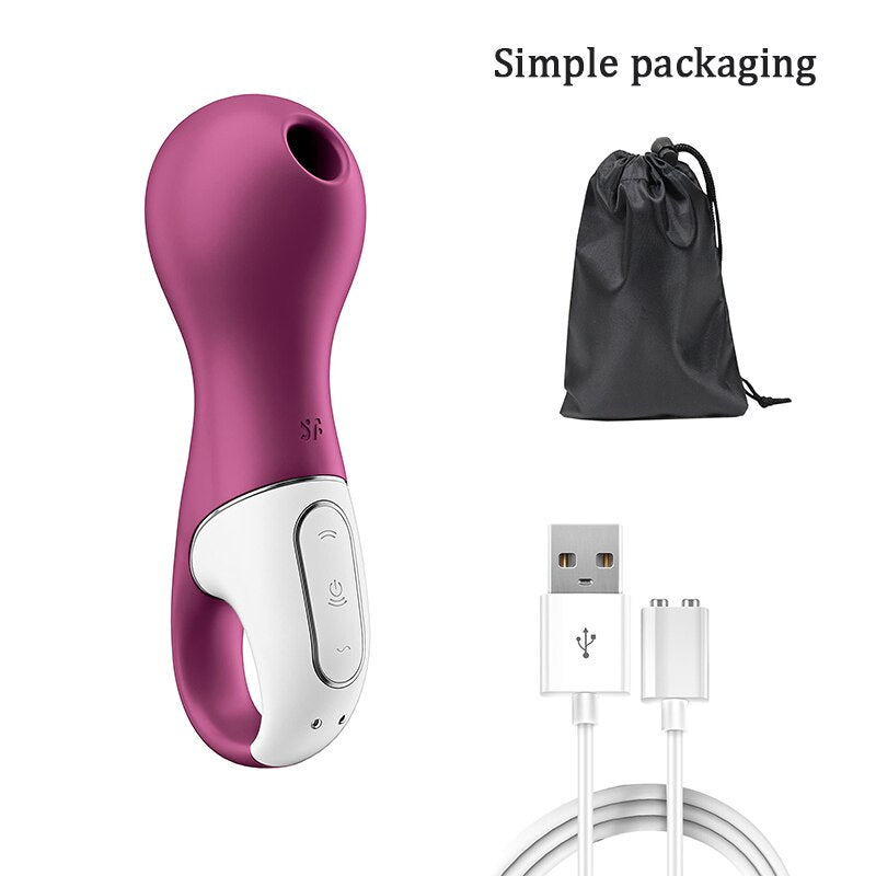 Satisfyer Lucky Libra Clitoris Stimulator Rechargeable Vibrators for Women Clitoris Sucker Silicone Ring Nipple Sucker Toy