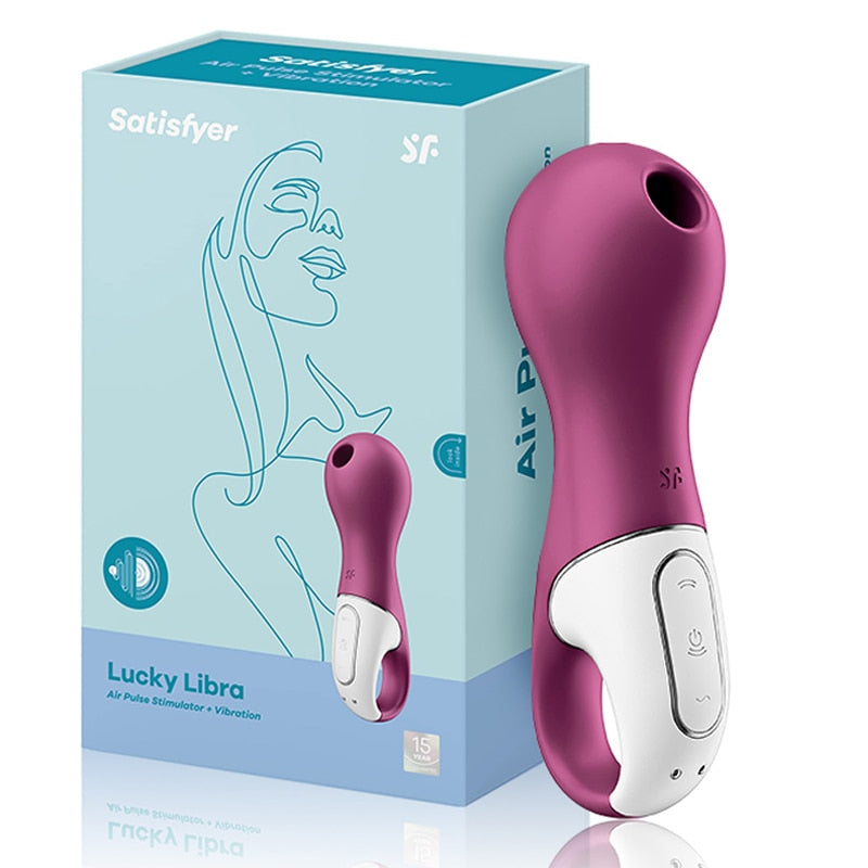 Satisfyer Lucky Libra Clitoris Stimulator Rechargeable Vibrators for Women Clitoris Sucker Silicone Ring Nipple Sucker Toy