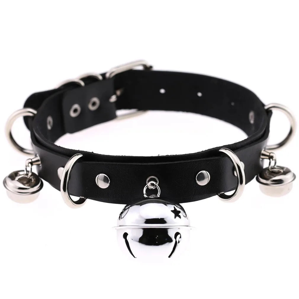 BDSM Different Styles Fashion Punk Men's Torques Necklace Gothic PU Leather Choker Collar Necklace Women's Body Chain