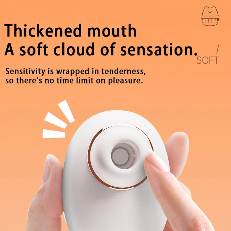 Sucking Vibrator, Cute Pussy, Female Clitoral Sucking Vibrator, Clitoral Orgasm Stimulation, USB Rechargeable, Silicone Adult Sex Toy