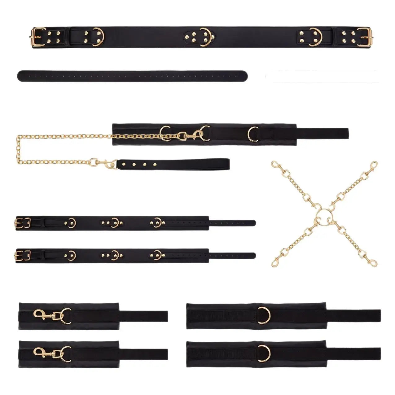 Sex Bondage SM Set Adult Sex Toys 7piece Set Handcuffs Belt Adjustable Tuning Propsv Self Bondage  Bdsm Toys  Fetish BondageGear