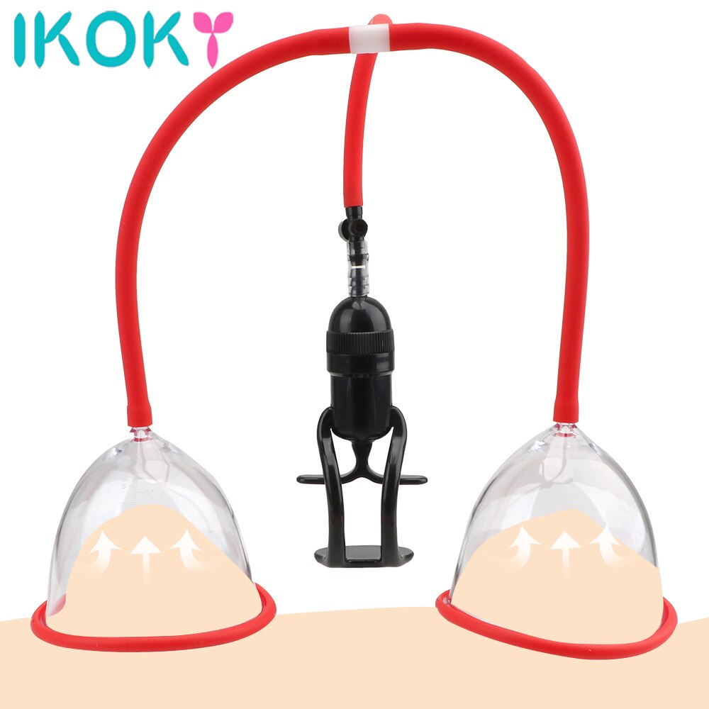 Sex Pumps Breast Enlarged Vacuum Sucker Vagina Sucking Cup Enhance Pump Couple Flirting Climax Bondage Toys Adult Products