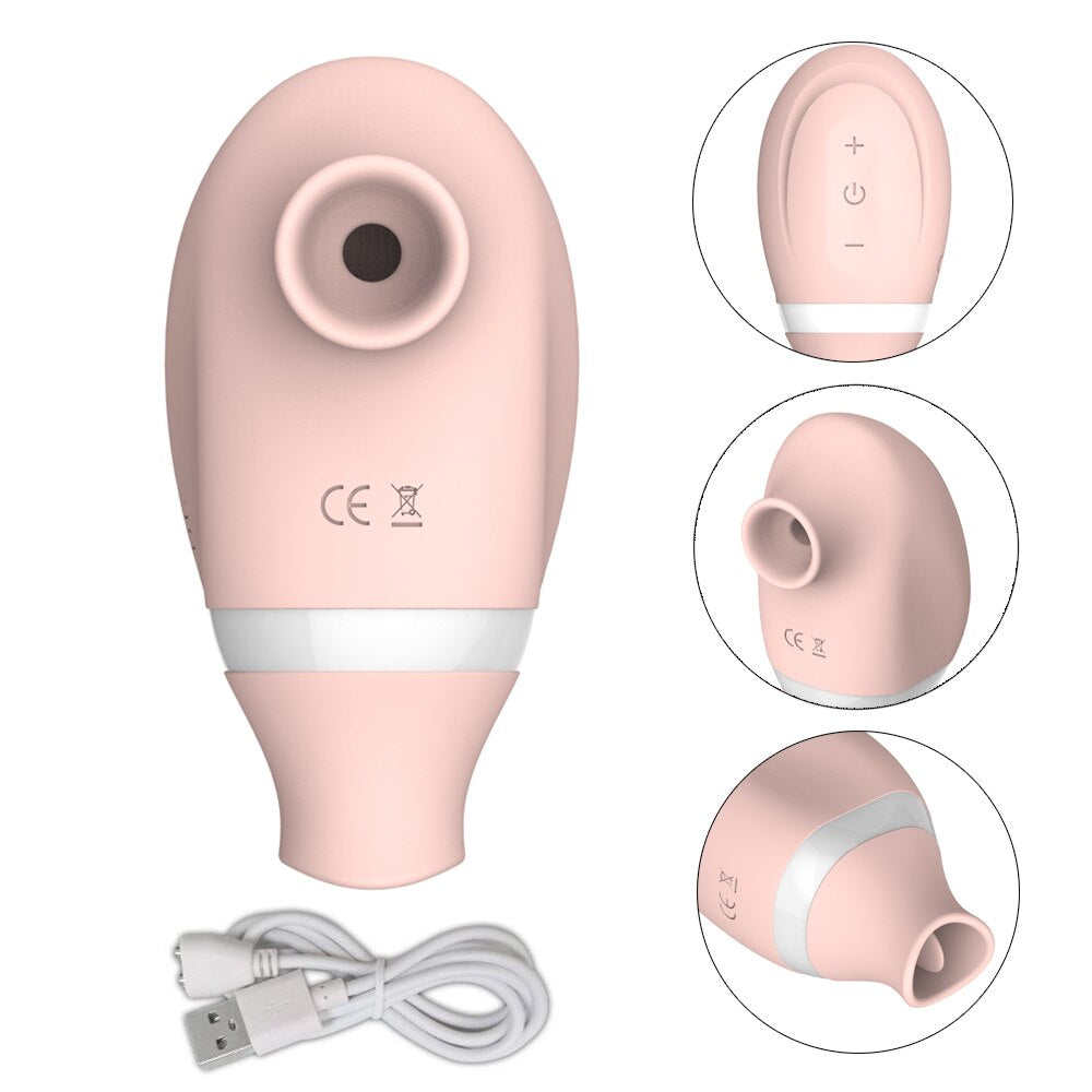 Sex Sucking Toys Vibrator Female Powerful Clitoris Sucker Blowjob Tongue Stimulator Nipple Vagina Pussy Pump for Women Adults 18