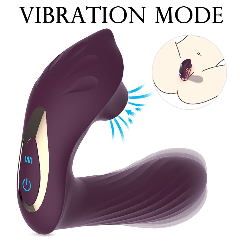 Sex Toys 2-in-1 Sucking Vibrator for Women, 9-Frequency Vibration, Waterproof Masturbator, Clitoris Stimulator, G-Spot Vibrator