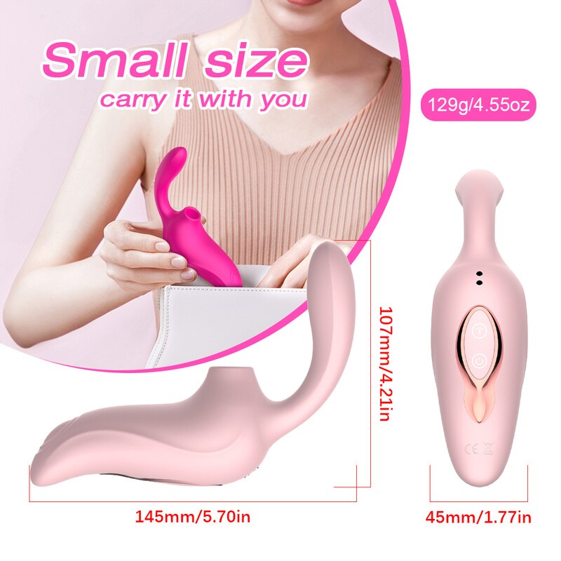 Sex Toys 3-in-1 Modes Clitoral Sucking Vibrator for Women 10 Speeds Vibrating Clit Sucker Woman G-Spot Masturbators Adult Toys