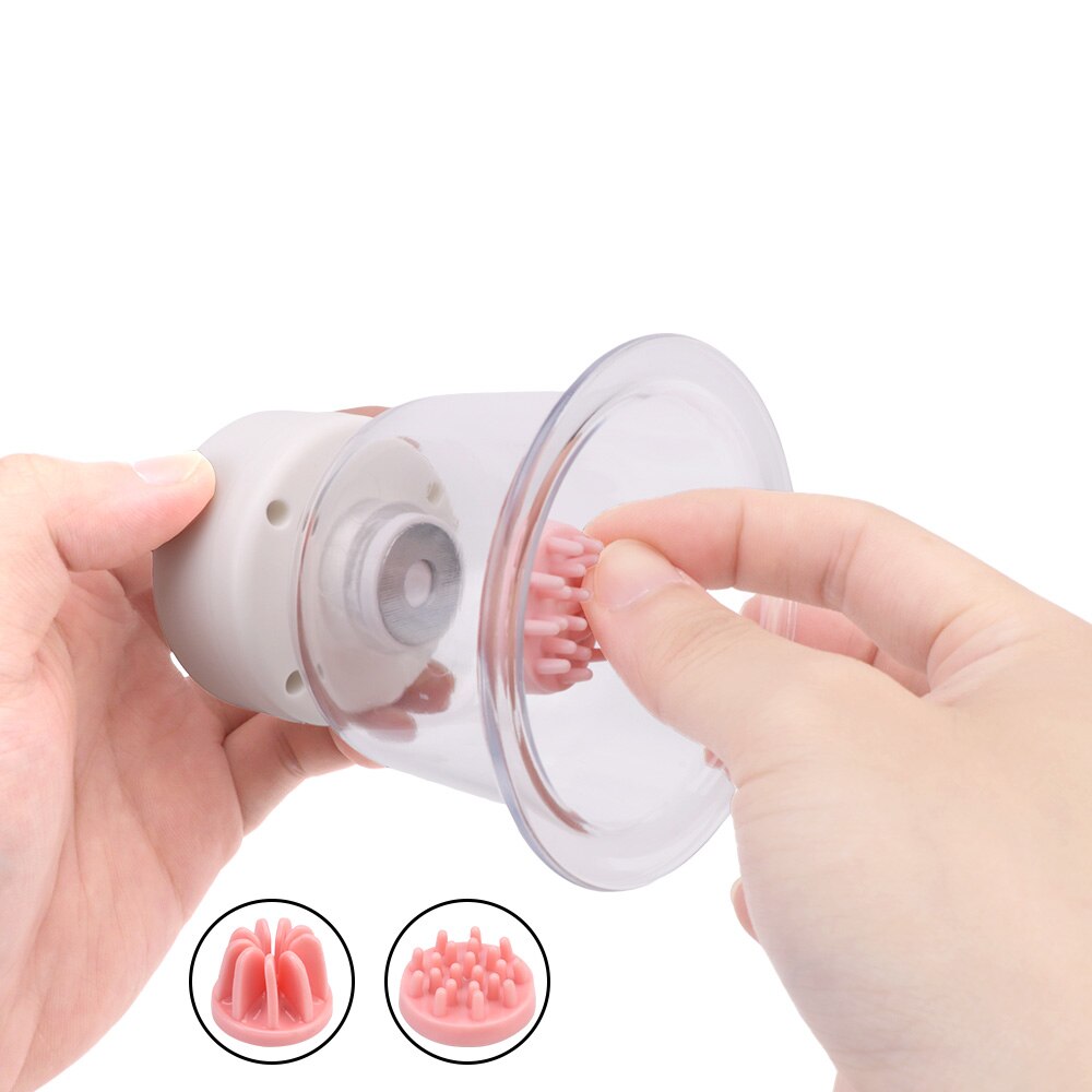 Sex Toys for Women: Bra Massager, Rotating Stimulating Breast Pump, Breast Enlargement Vibrator, Licking Nipple Sucker, Sex Shop