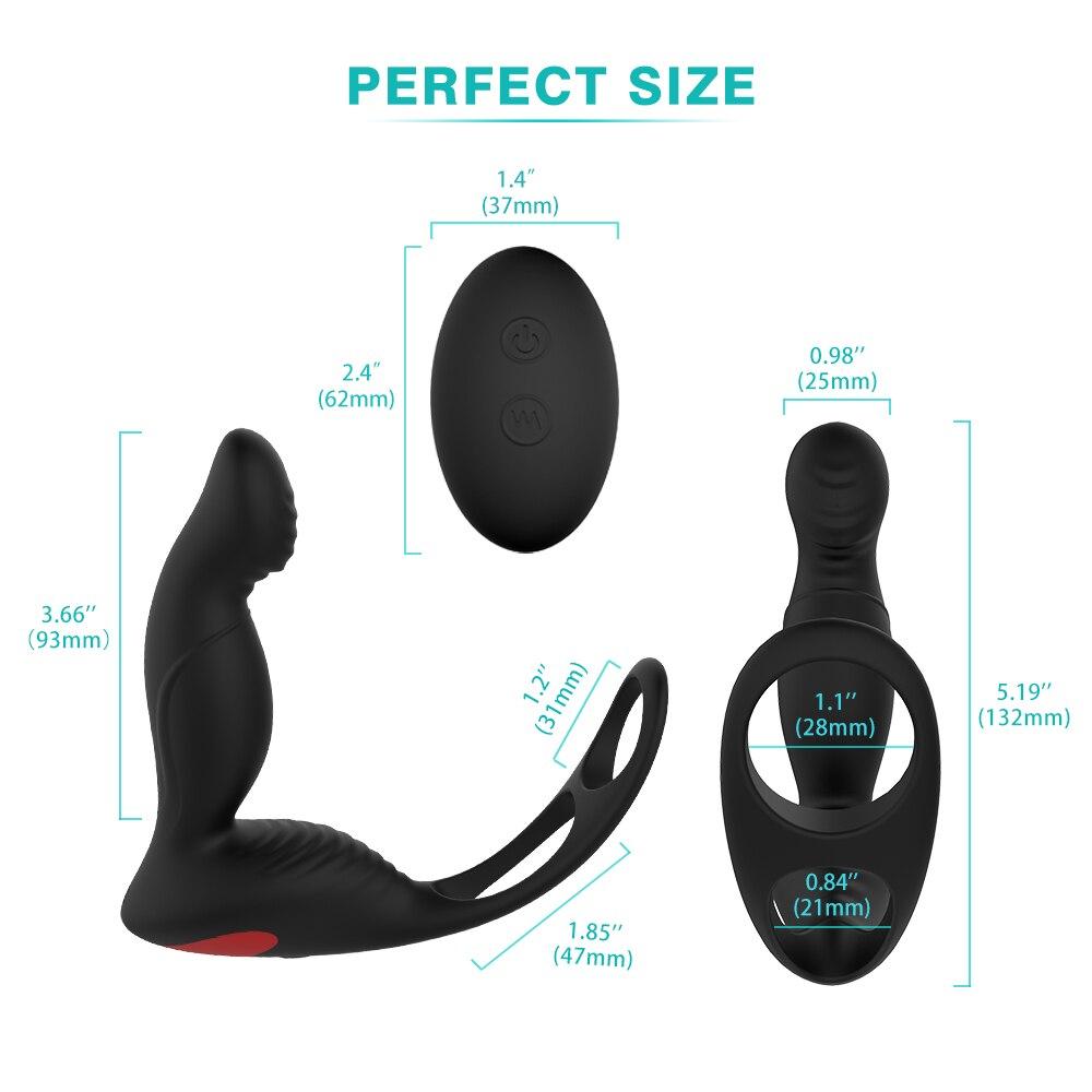 Anal Sex Toys For Men Gay Butt Plug Prostata Massager Wireless Remote Control Vibrating Adult Sex Toys For Couple