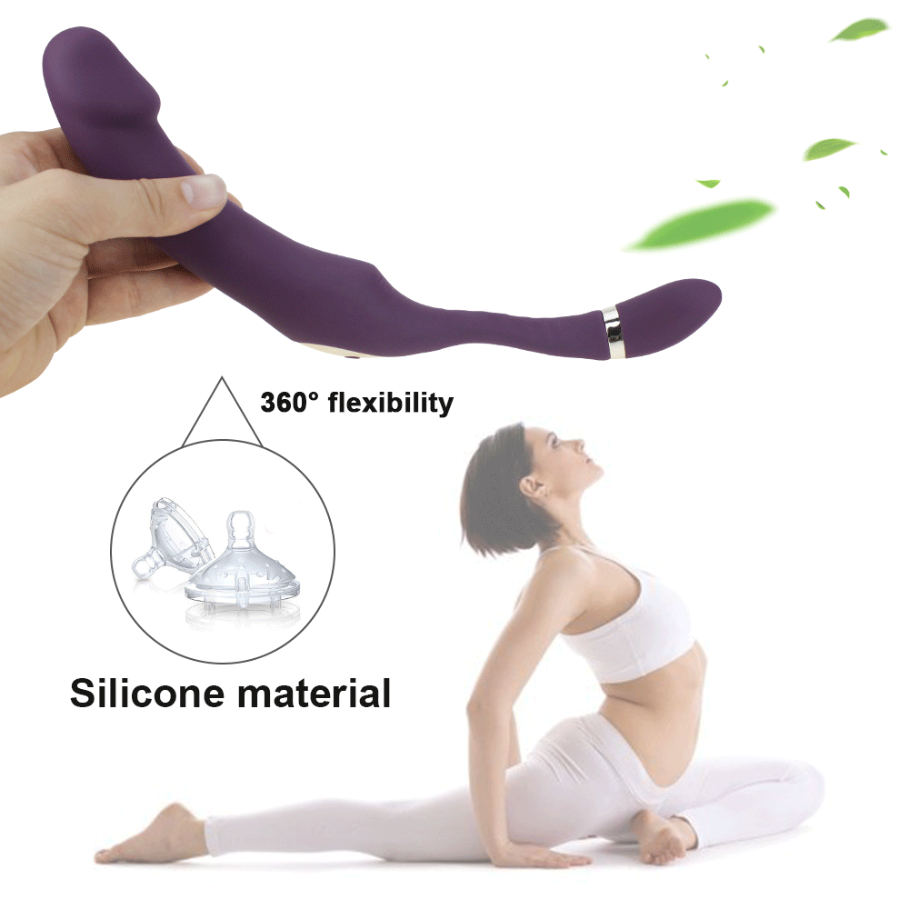 Sex Vibrator G-spot Simulate Soft Double-head Vibrate Sex Toys For Woman Clit Massager Rechargeable C-shape For Couple Fun