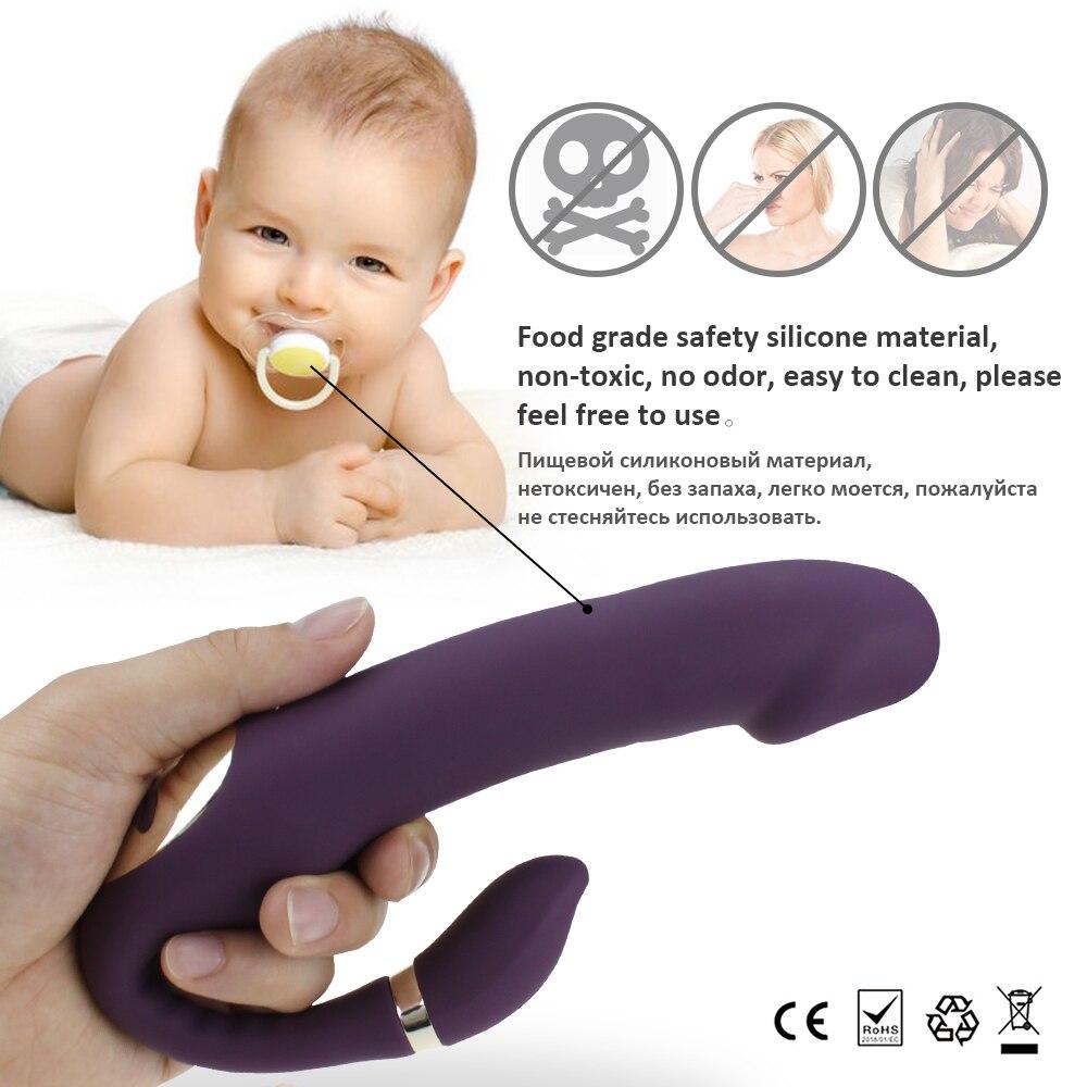 Sex Vibrator G-spot Simulate Soft Double-head Vibrate Sex Toys For Woman Clit Massager Rechargeable C-shape For Couple Fun