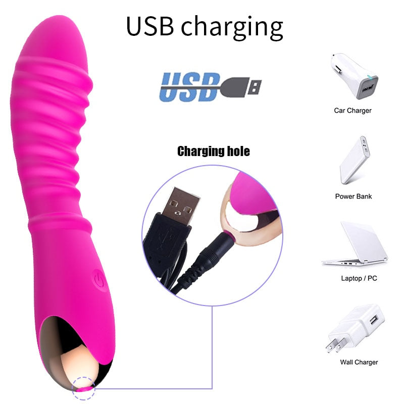 Silicone G-Spot Dildo Vibrator for Women Waterproof 20 Speeds Vibrator Clitoris Massager Female Masturbator Sex Toy for Women