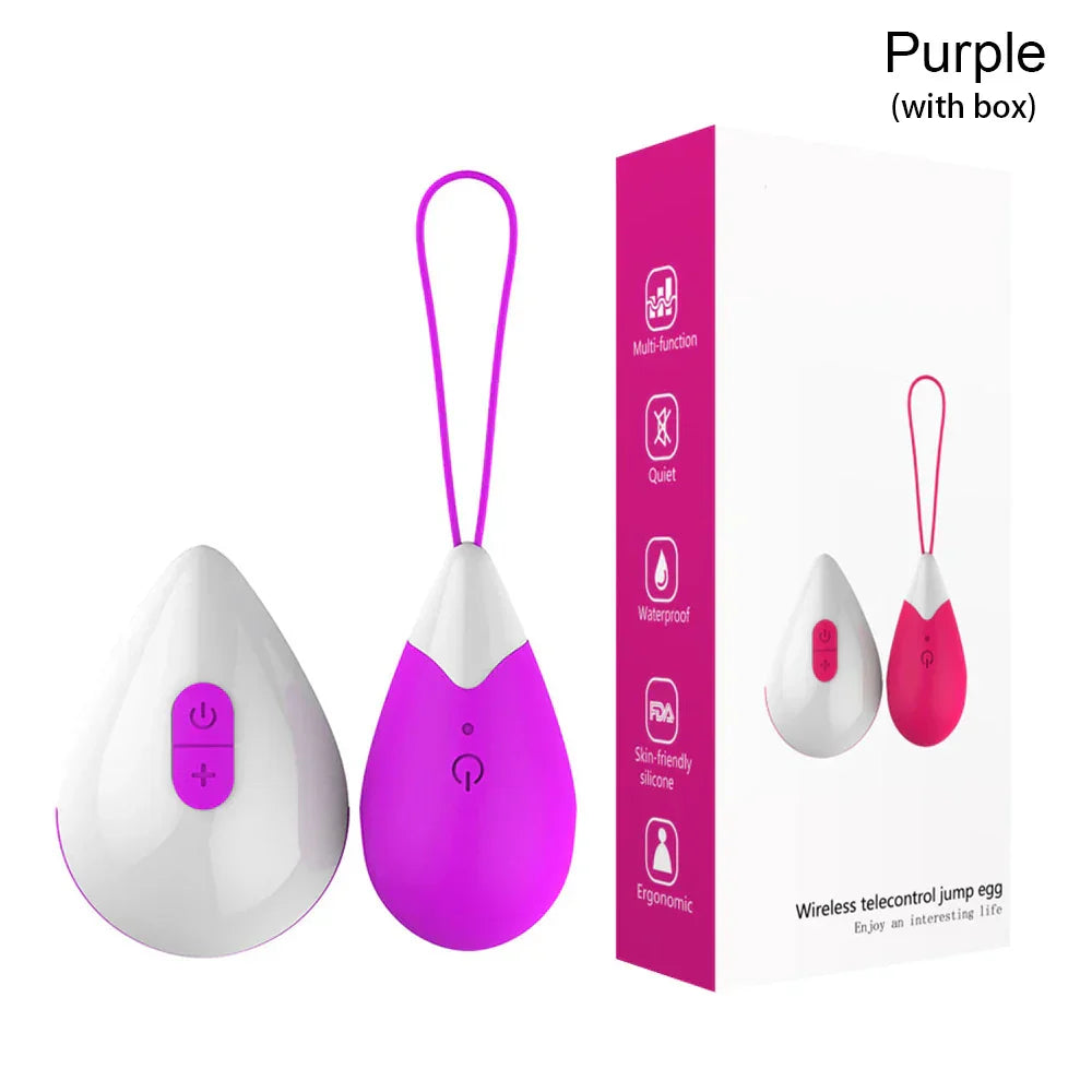 Silicone Vibrating Eggs Wireless Vaginal Ball Vibrating Exercises Smart Love Ball Remote Jump Eggs Vibrator Sex Toys for Women
