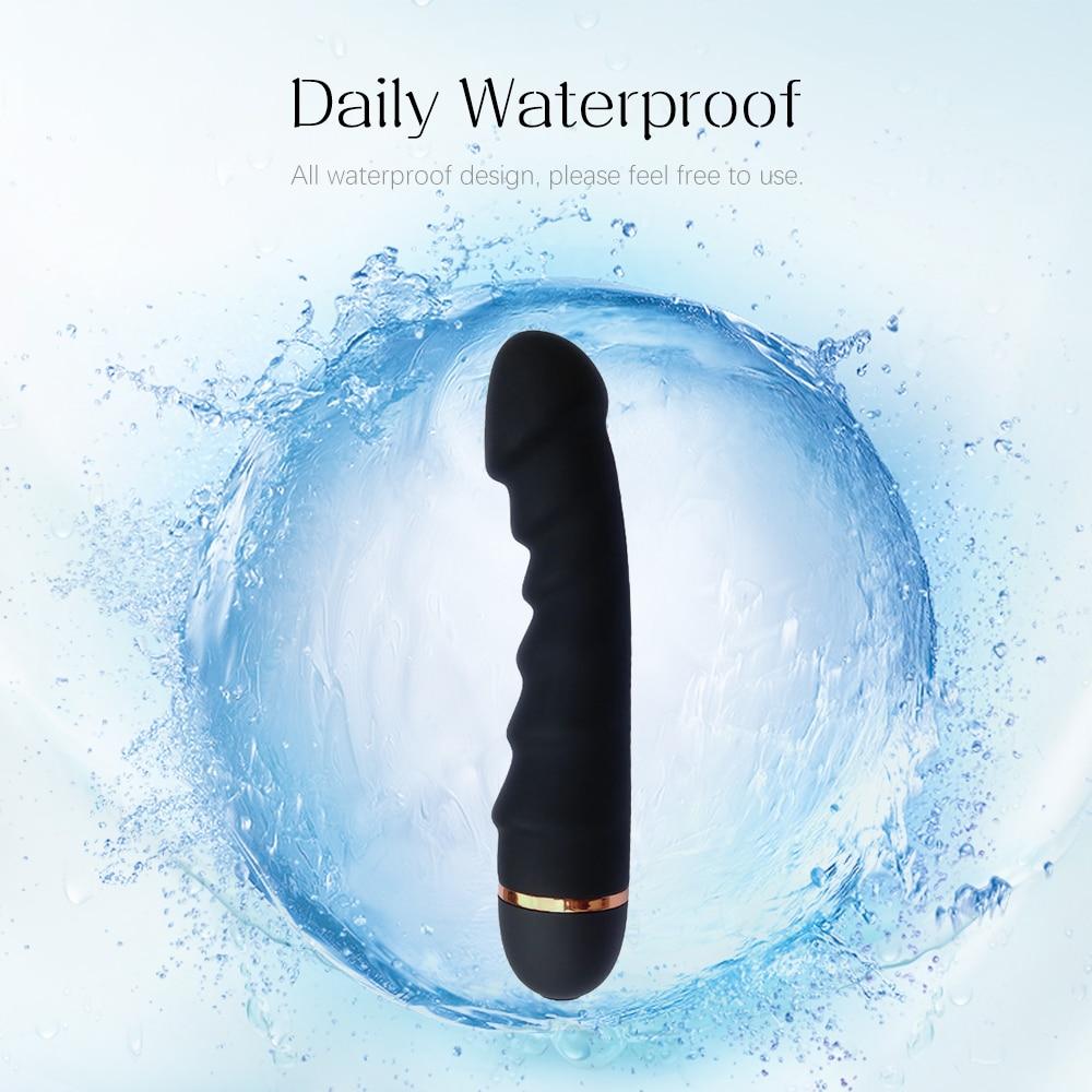 Simulation Silicone Dildo Vibrator, 20 Frequencies, Female Masturbation, Head Vibration, G-spot Clitoral Stimulator, Sex Toys for Women