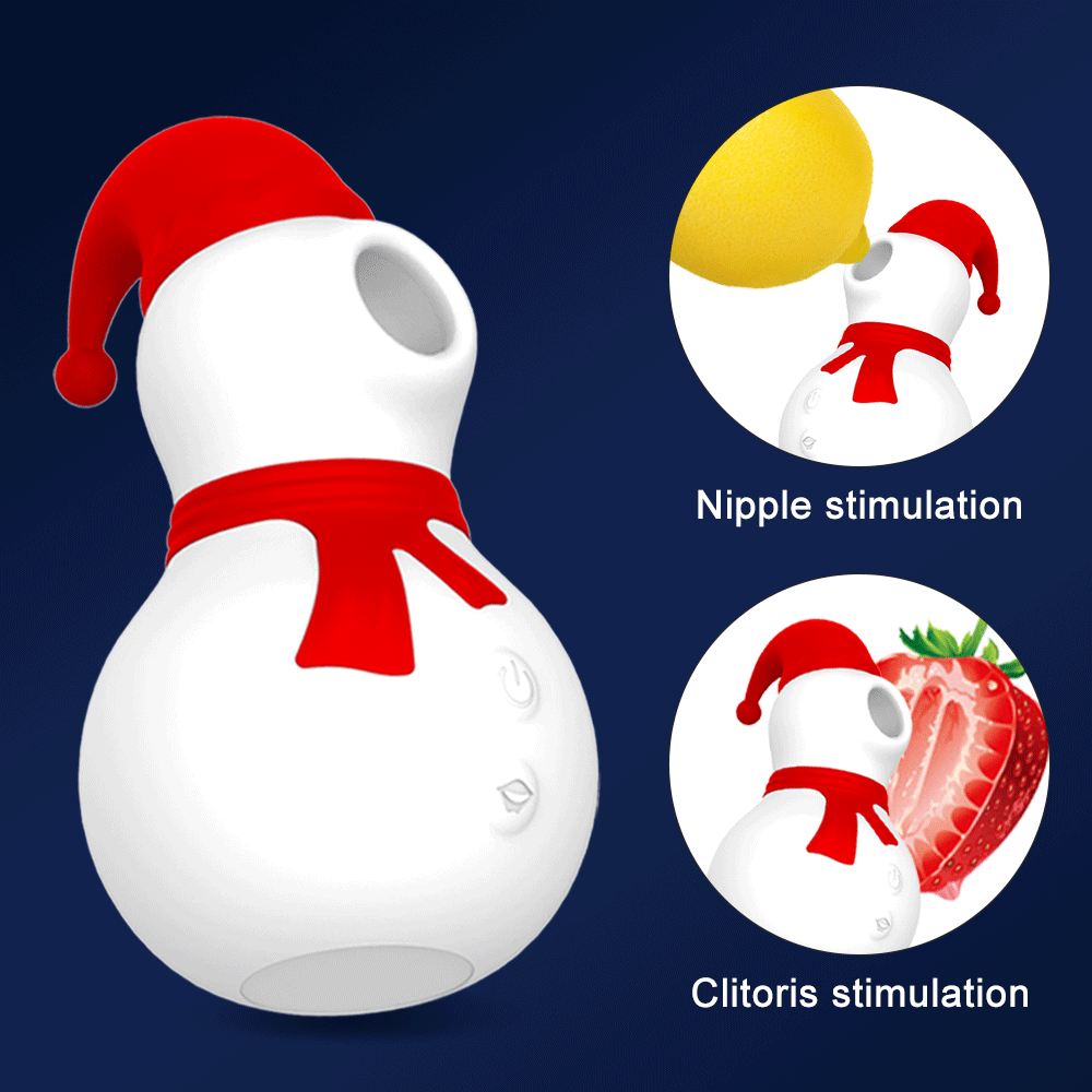 Snowman Clit Sucker Vibrator Sex Toy for Women Adults 18 Christmas Nipple Female Clitoris Vacuum Stimulator Cocksucker Oral