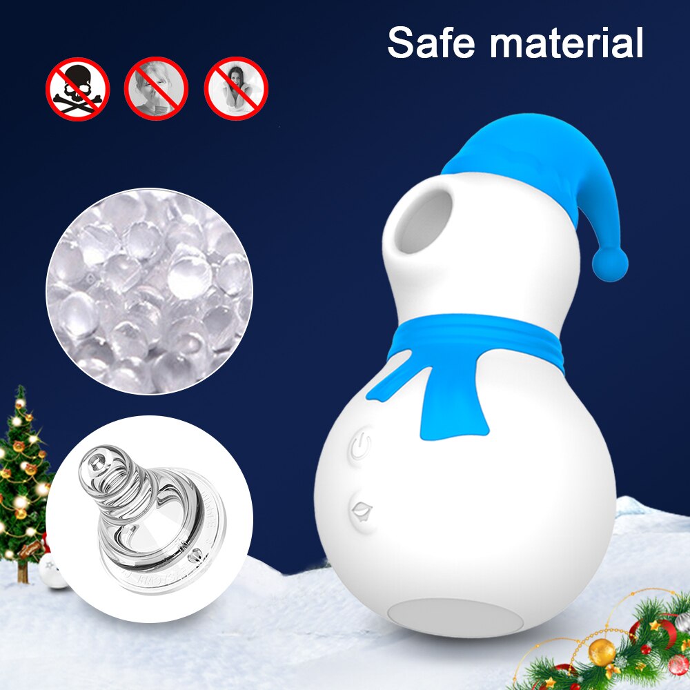 Snowman Clit Sucker Vibrator Sex Toy for Women Adults 18 Christmas Nipple Female Clitoris Vacuum Stimulator Cocksucker Oral
