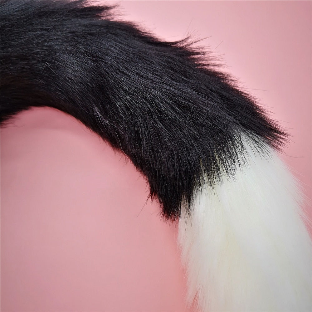 Soft Anal Plug Faux Fox Tail Cosplay Butt Plug Anal Sex Tail Stainless Smooth Steel Butt Plug Anal Sex Toys for Women Couples