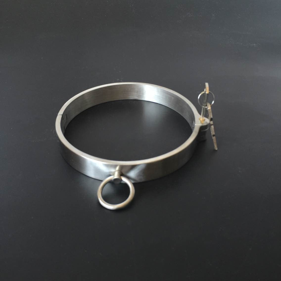Stainless Steel Slave Flirt Wrist Handcuffs Ankle Cuffs Neck Collar Chain BDSM Shackle Bondage Invisible Lock Fetish Sex Toys