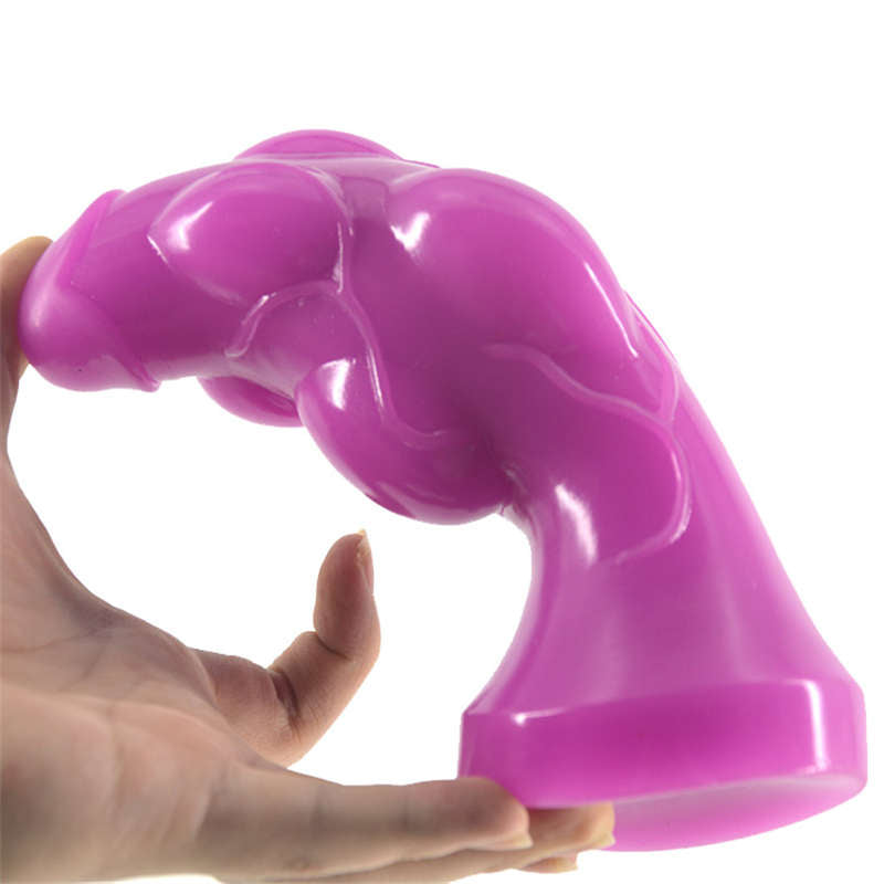 Suction Cup Penis Anal Plug Masturbation Vibration Glass Plug Clitoral Pump Intimate Toys for Husband Pig Tail Adults SM Toys