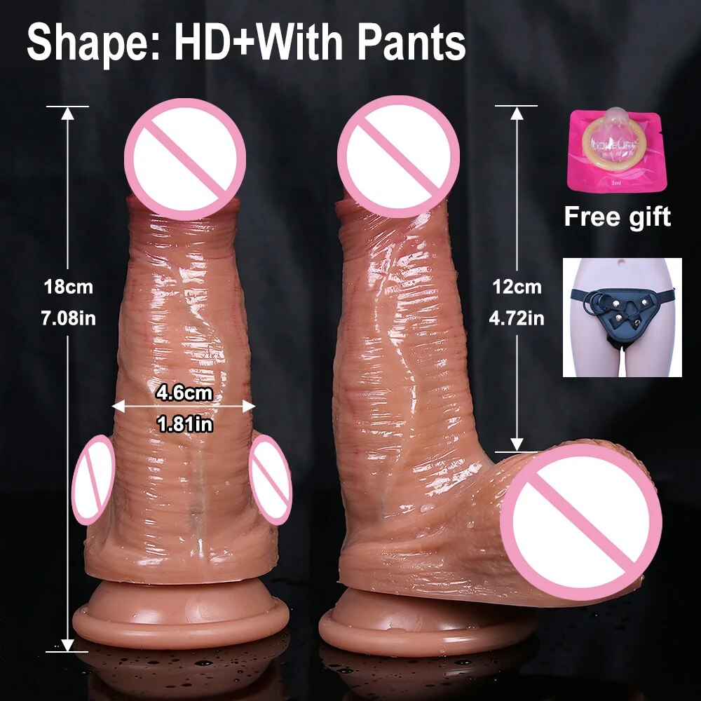 Super จริง Dildo ราคาถูก Anal อวัยวะเพศชายผู้หญิงเซ็กซ์ทอยสำหรับเกย์ช่องคลอด G-Spot Big ดูดถ้วย Dick Butt Plug เร้าอารมณ์ Dildos Masturbator