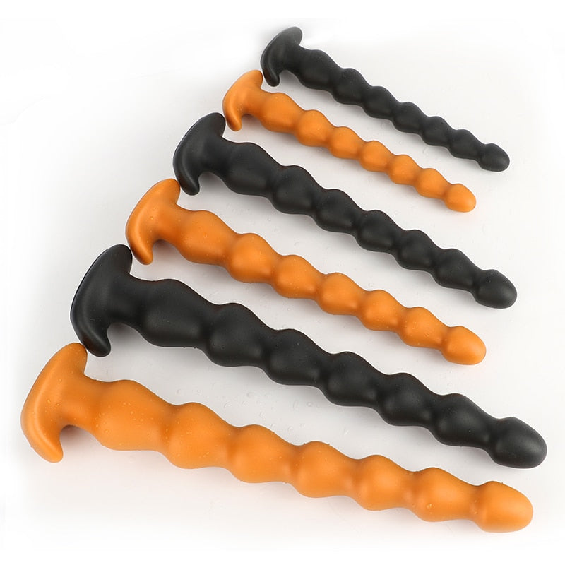 Super Long Anal Plug Penis Prostate Massage Anus Dilator Vagina Masturbation Adult for Women and Men Anal Beads Fisting Sex Toys