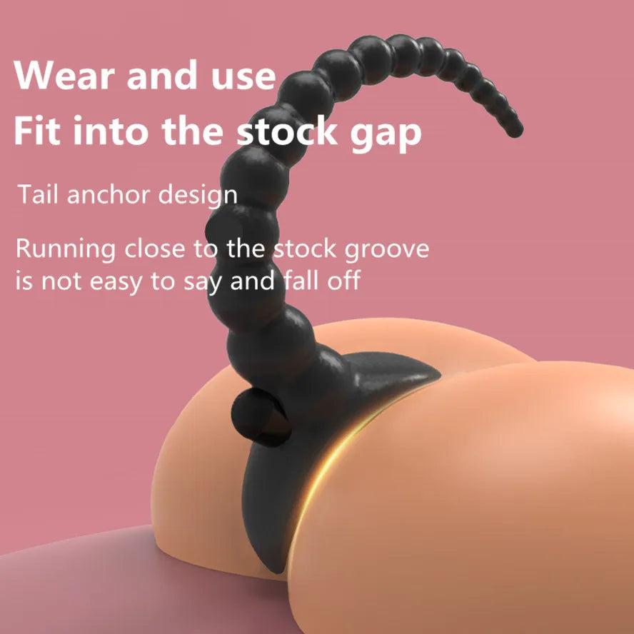 TPE Vibrator Dog Tail Butt Plug Puppy Tail Anal Plug Toys G-spot Stimulator Erotic Adult Toys Slave Women Tail Gay Sex Toys