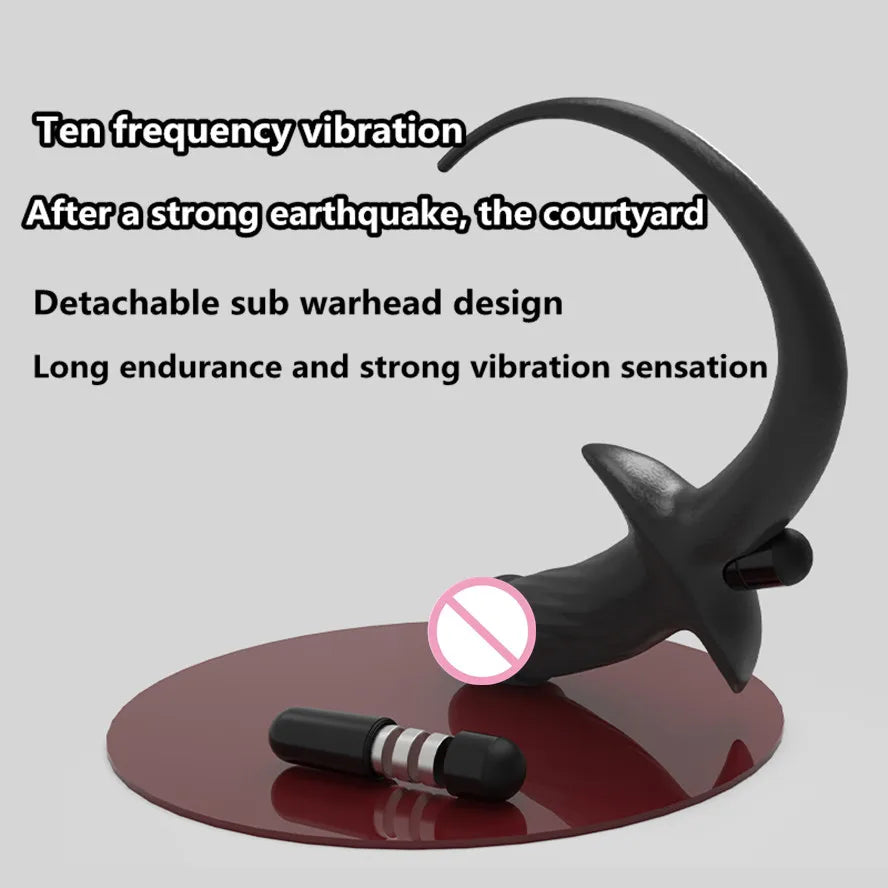 TPE Vibrator Dog Tail Butt Plug Puppy Tail Anal Plug Toys G-spot Stimulator Erotic Adult Toys Slave Women Tail Gay Sex Toys