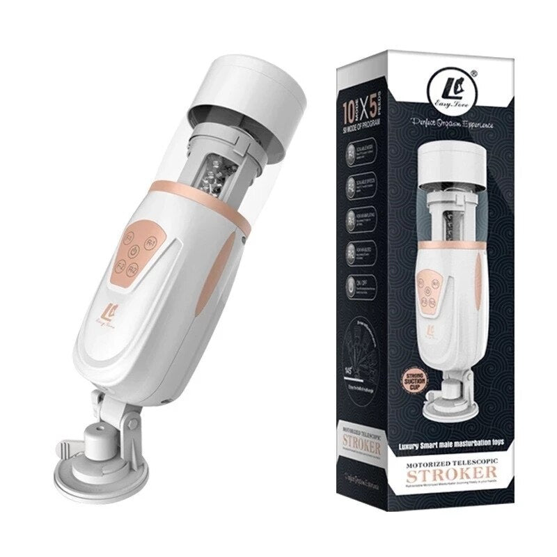Automatic Telescopic Air Male Masturbator Artificial Vagina Oral Anal Sex Masturbation Male Machine Erotic Toy for Man