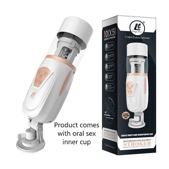 Automatic Telescopic Air Male Masturbator Artificial Vagina Oral Anal Sex Masturbation Male Machine Erotic Toy for Man