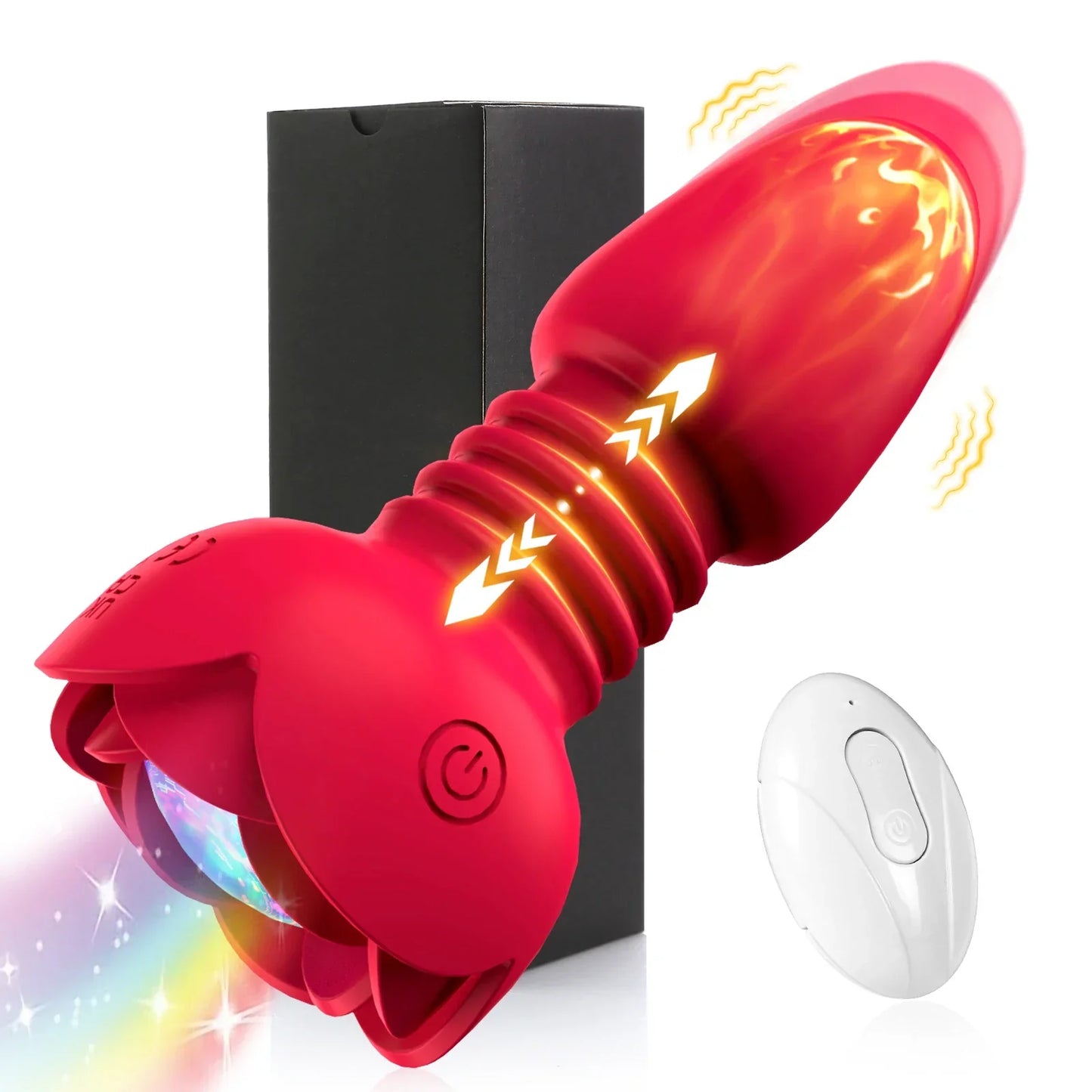Telescopic Anal Plug Vibrator, Vibrating Butt Plug, Wireless Remote Dildo, Prostate Massager, Vagina Masturbator, Sex Toy for Men and Gays