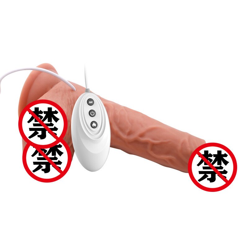 Telescopic Heating Dildo Vibrator G-Spot Massager Large Realistic Penis Climax Anal Sex Toy for Women Adult Product