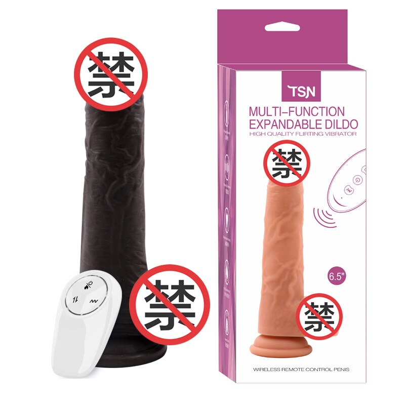 Telescopic Heating Dildo Vibrator G-Spot Massager Large Realistic Penis Climax Anal Sex Toy for Women Adult Product