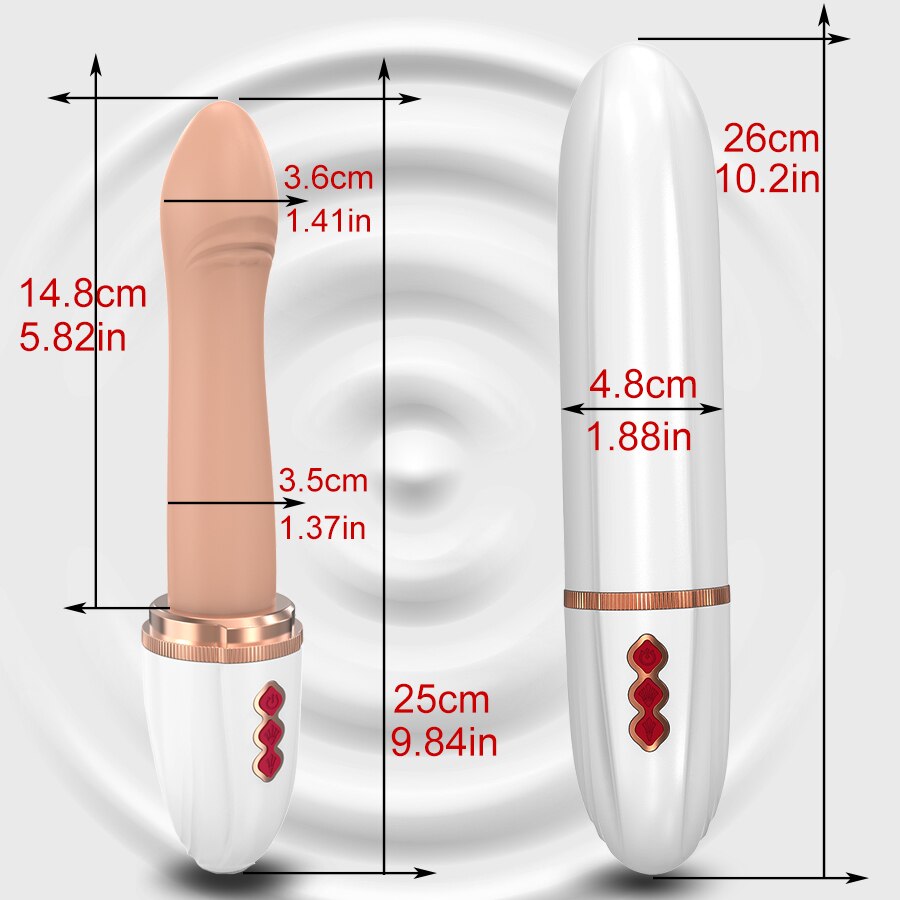 Telescopic Dildo Vibrator and Automatic Up/Down Massager G Spot Thrusting Retractable Vaginal Toy Female Orgasm