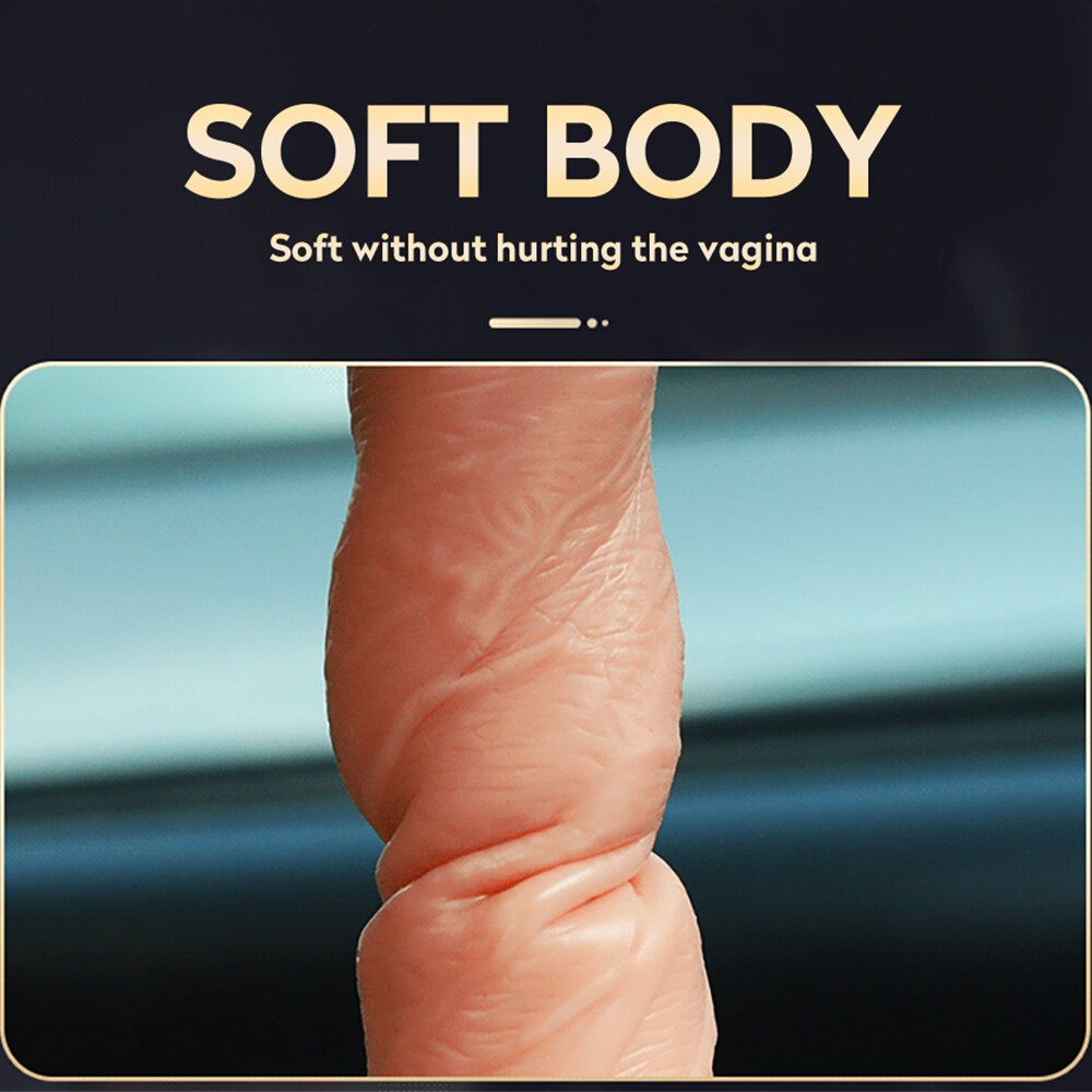 มือถือ Thrusting Dildo Vibrator สำหรับผู้หญิง Clit เลียของเล่นผู้ใหญ่เครื่องช่องคลอดช่องคลอดเครื่องมือหญิง Masturbator