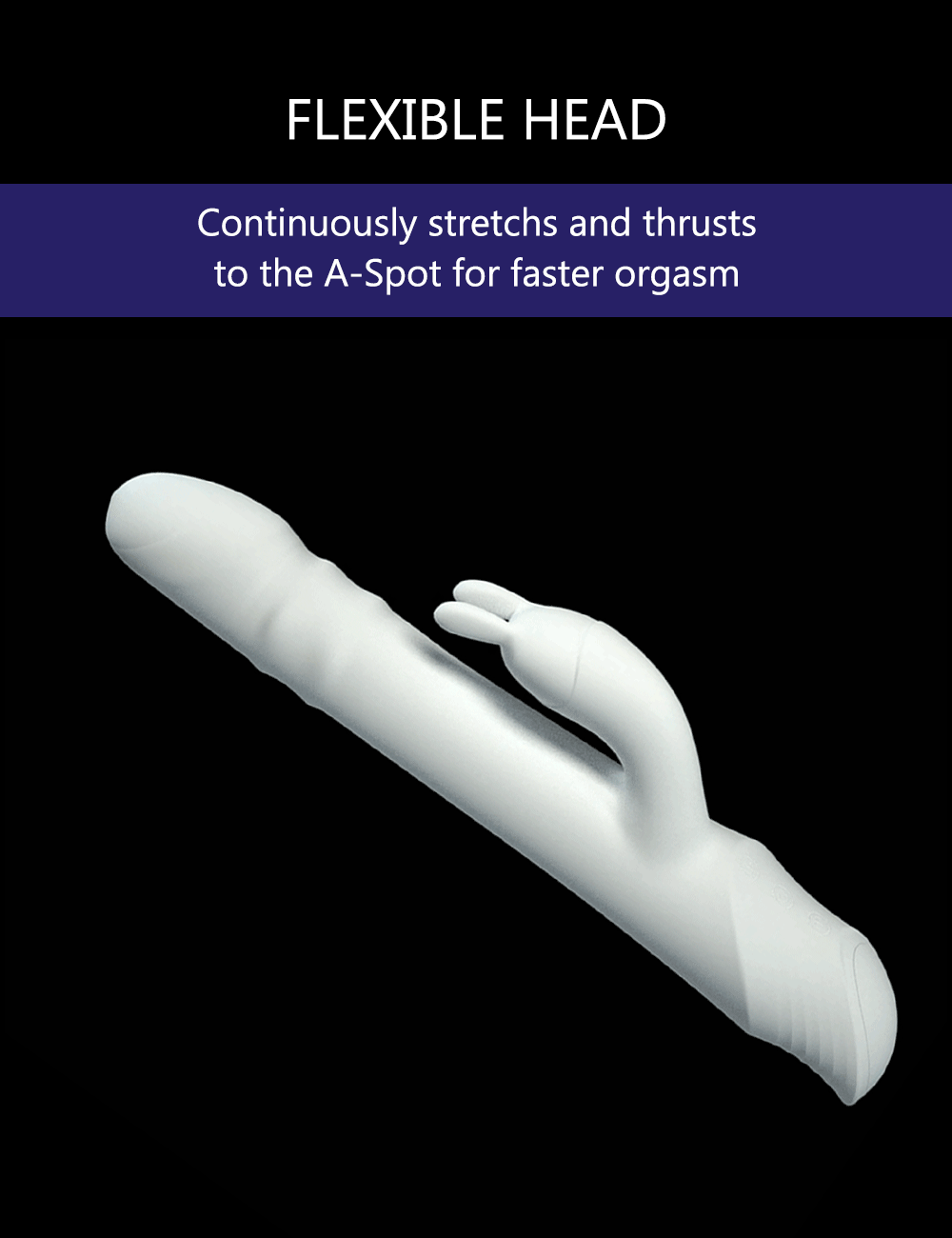 Thursting กระต่าย Vibrator สำหรับผู้หญิง Rolling ลูกปัดซิลิโคน Dildo Clitoris G Spot Stimulator ผู้ใหญ่เซ็กซ์ทอย Drywell V20