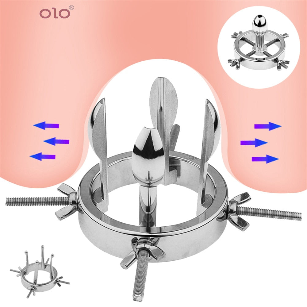 Toy Sex Hollow Butt Plug Anus Extender Adjustable Huge Anal Plug Sex Toys for Women/Men/Couples Vagina Extender Ass Speculum