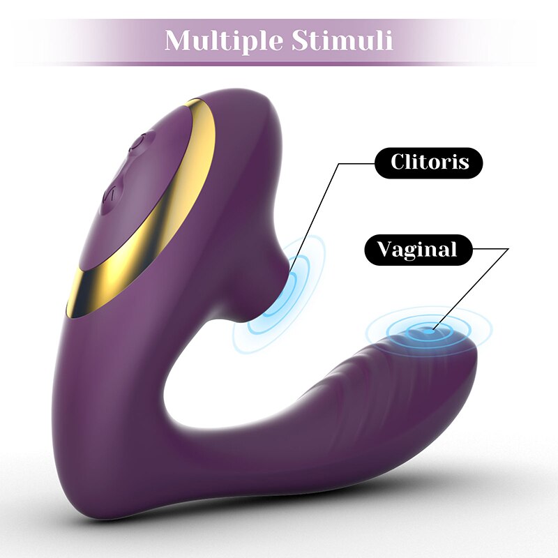 Tracy's Dog New Pro 2 Clitori Sucking Vibrator with Remote Control Function Purple and Pink Optional Female Vibrator Sex Toy