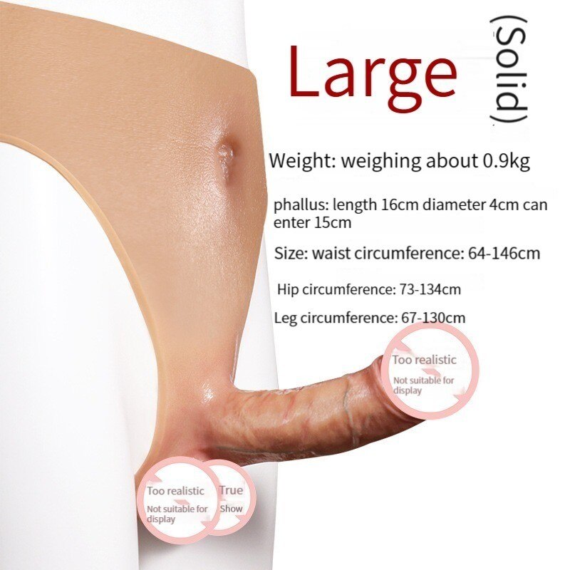 Adult sex accessories for men and women, universal penis-wear for women, fake penis, silicone material