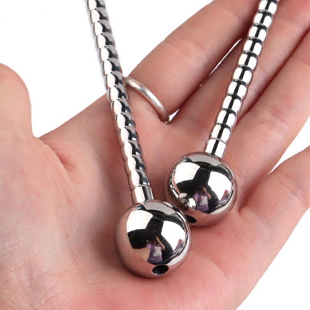 Urine Plugging Rod Metal Horse Eye Expander Stainless Steel Appliance Masturbation Toy Urethral Bead Pagoda Horse Eye Stick Male