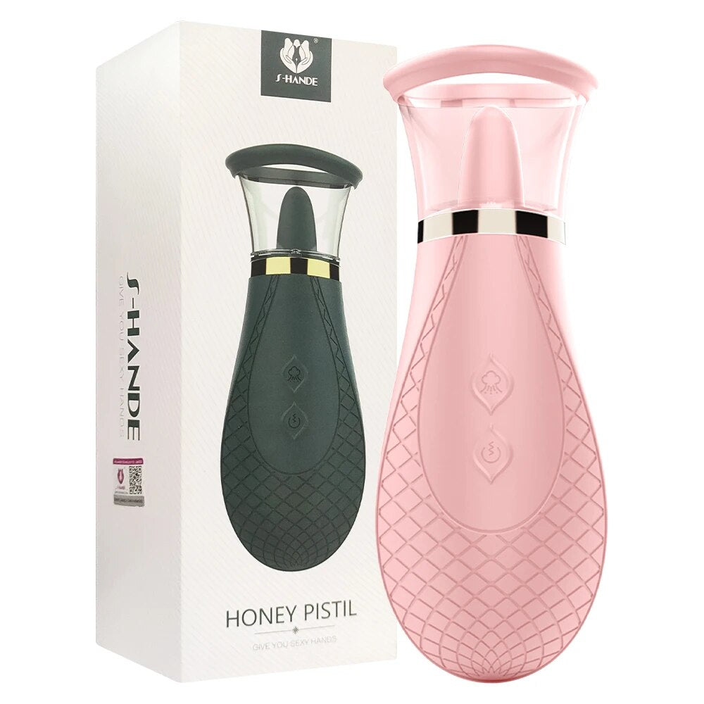 Vacuum Tongue Licking Sucking Vibrator for Women G-Spot Clitoris Stimulation Massager Female Masturbator Sex Toys for Adults 18