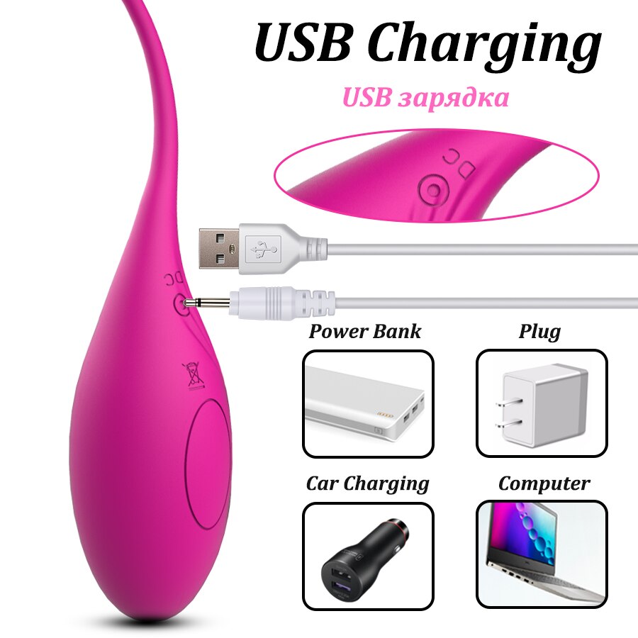 Wireless Remote Control Tightening Exercise Vibrating Egg 10 Speeds G-Spot Clit Vibrator for Women Vaginal Stimulation Adult Sex Toys