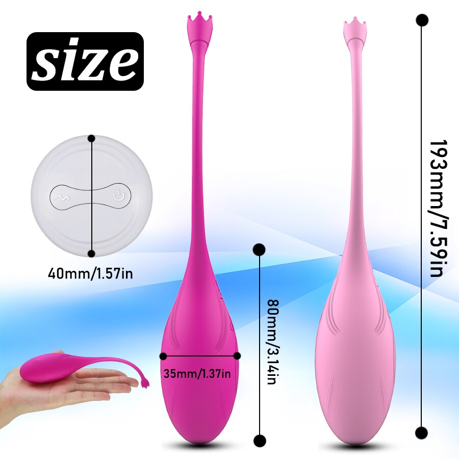 Wireless Remote Control Tightening Exercise Vibrating Egg 10 Speeds G-Spot Clit Vibrator for Women Vaginal Stimulation Adult Sex Toys
