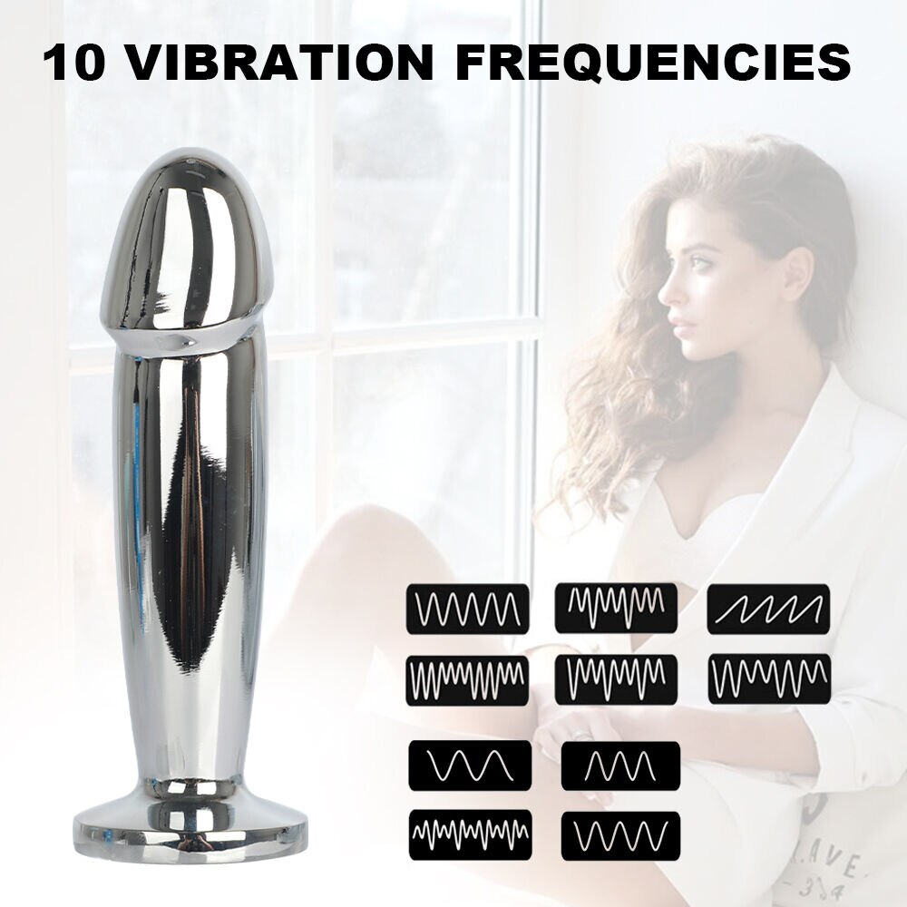 โลหะ Vibrator Anal เสียบของเล่นเพศสำหรับผู้ชาย Anal Massager สแตนเลส Butt Plug G-Spot Anus Stimulator Remote ช่องคลอด Vibrator